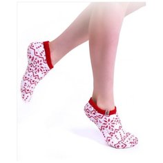 Носки Wool Lamb, размер 36-40, красный, белый