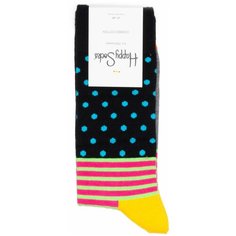 Носки Happy Socks Мужские носки с полосками Happy Socks, размер 36-40, желтый, оранжевый, синий
