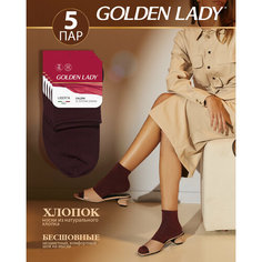 Носки Golden Lady, 5 пар, размер 39-41, бордовый