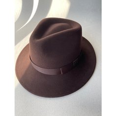 Шляпа , размер 58-59, коричневый