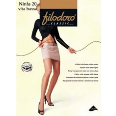 Колготки Filodoro Classic Ninfa Vita Basa, 20 den, размер 2, черный Filodoro®