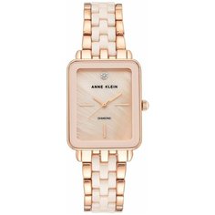 Наручные часы ANNE KLEIN Ceramic Diamond, розовый, золотой