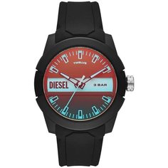 Наручные часы DIESEL Double Up, черный, серебряный