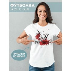 Футболка Фулпринт, размер 4XL, белый
