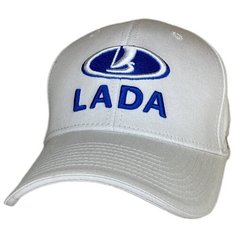 Бейсболка LADA Авто кепка Лада бейсболка мужская, размер 55-58, белый
