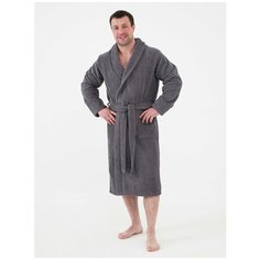 Халат BIO-TEXTILES, размер 60-62, серый