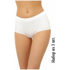 Трусы SeamlessFlex, 3 шт., размер 6XXL-52, белый
