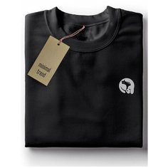 Футболка minimal trend, размер S, черный