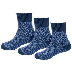 Носки RuSocks 3 пары, размер 13-14, синий