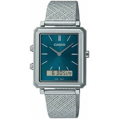 Наручные часы CASIO Collection, бирюзовый, серебряный