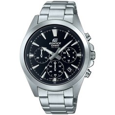Наручные часы CASIO Edifice EFV-630D-1A, серебряный, черный
