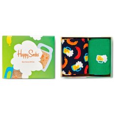 Носки Happy Socks, 2 пары, размер 36-40, мультиколор