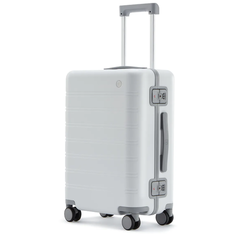 Чемодан-самокат NINETYGO Manhattan Frame Luggage, 39 л, размер 20", белый