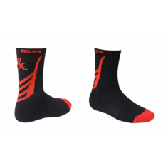 Носки GOAL & PASS, размер 31-34, черный, красный