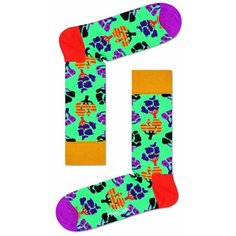 Носки Happy Socks, размер 41-46, зеленый, мультиколор