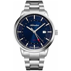 Наручные часы Adriatica Premiere A8307.5115Q, серебряный, синий
