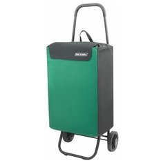 Сумка-тележка тележка для багажа Исток, 45 л, зеленый, серый Istok