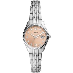 Наручные часы FOSSIL Scarlette, серебряный, бежевый