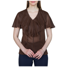 Блуза Galar, размер 54, коричневый