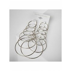 Серьги конго Queen Fair, серебряный