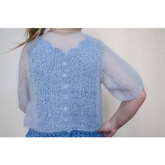 болеро IRIDACE KNIT, размер 3-5, голубой