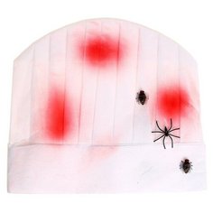 Карнавальная шляпа «Повар» с кровью и пауками Страна Карнавалия