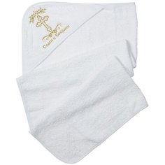 Крестильное полотенце для рук Совенок Дона, размер 74х90, белый