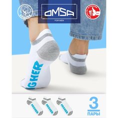 Носки Omsa, 3 пары, 3 уп., размер 35-38, белый
