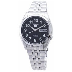 Наручные часы SEIKO, черный, серебряный