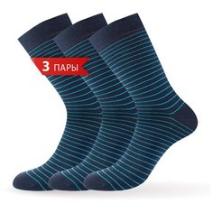 Носки Omsa, 3 пары, размер 42-44, синий