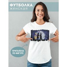 Футболка Фулпринт, размер 2XL, белый