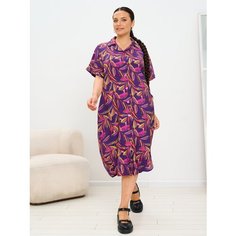 Платье maxroses, размер 50, фиолетовый