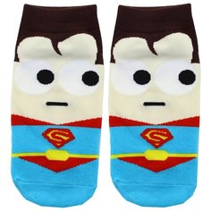 Носки KRUMPY, размер 35-40, синий, красный, коричневый, желтый