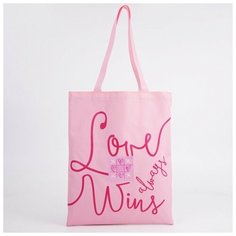 Сумка шоппер NAZAMOK, розовый, черный