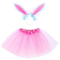 Карнавальный набор «Зайка» 2 предмета: юбка, ободок, цвет розовый Карнавалия Чудес