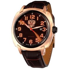 Наручные часы СПЕЦНАЗ Профессионал С9063372-8215, коричневый, золотой