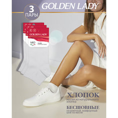 Носки Golden Lady, 3 пары, 3 уп., размер 35-38, белый