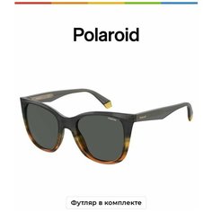 Солнцезащитные очки Polaroid Polaroid PLD 4096/S/X XYO M9 PLD 4096/S/X XYO M9, серый