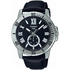 Наручные часы CASIO Collection MTP-VD200L-1B, черный, серебряный