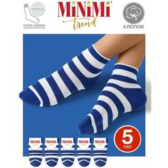 Носки MiNiMi, 5 пар, размер 35-38 (23-25), синий
