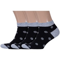 Носки RuSocks, 3 пары, размер 25-27 (39-42), черный