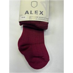 Колготки ALEX Textile, размер 18-24 месяцев, бордовый
