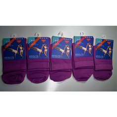 Носки GRAND, 5 пар, размер 40-45, фиолетовый ГРАНД