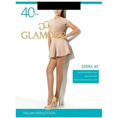 Колготки Glamour, 40 den, размер 4/L, черный, бежевый