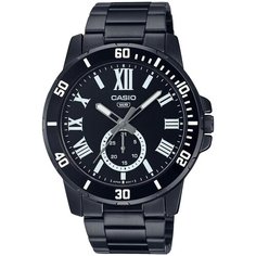 Наручные часы CASIO Collection MTP-VD200B-1B, белый, серебряный