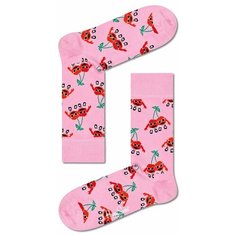 Носки Happy Socks, размер 25, розовый, мультиколор
