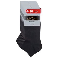 Носки Omsa, 10 пар, размер 42-44, черный
