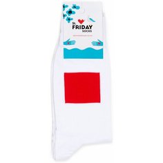 Носки St. Friday Носки St.Friday Socks x Русский Музей, размер 38-41, белый, черный, красный
