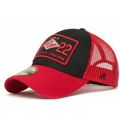 Бейсболка Atributika & Club, размер 55-58, черный, красный