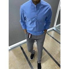 Рубашка SKOS Fashion, размер L, голубой